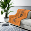 Orange Sherpa Fleece Blanket