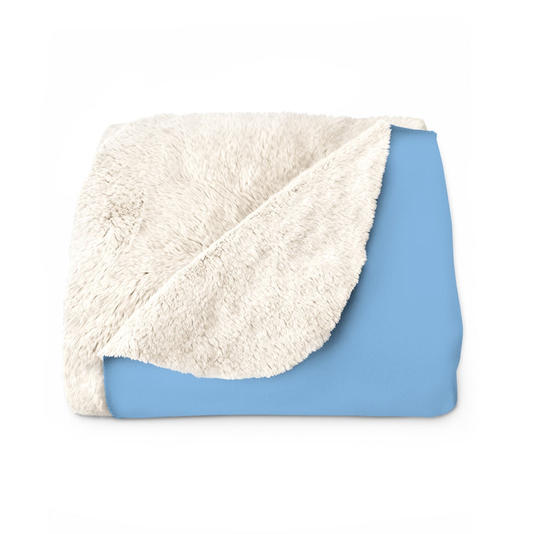Blue Sherpa Fleece Blanket