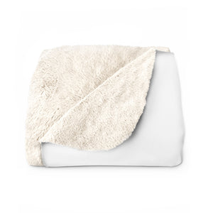 White Sherpa Fleece Blanket